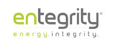 Entegrity logo white and grey