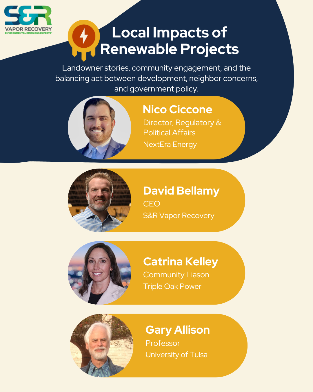 Local Impacts of Renewable Projects (w sponsor logo)