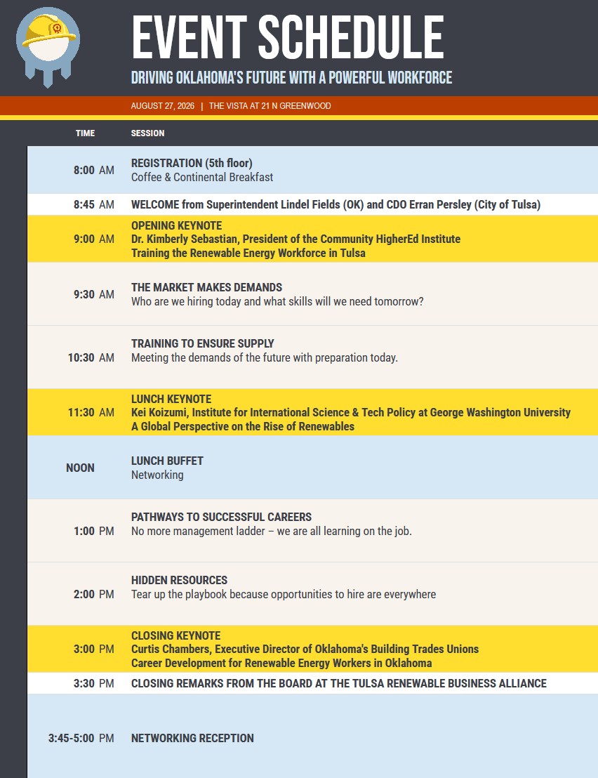 TRBA Summit 26 Schedule Screenshot 2026-08-03